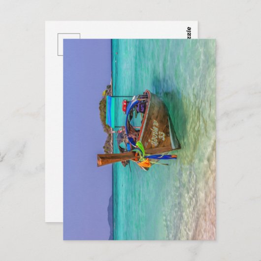 Lange staartboot, Koh Lipe, Thailand Briefkaart (Voorkant / Achterkant)