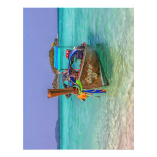 Lange staartboot, Koh Lipe, Thailand Foto Afdruk