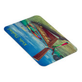 Lange staartboot op het strand, Krabi, Thailand Magneet (Rechterzijde)