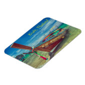 Lange staartboot op het strand, Krabi, Thailand Magneet (Linkerzijde)