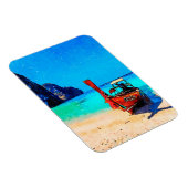 Lange staartboot op het Thaise strand Magneet (Rechterzijde)