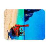 Lange staartboot op het Thaise strand Magneet (Horizontaal)