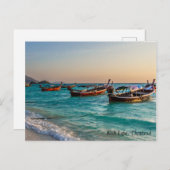 Lange staartboten Koh Lipe, Thailand Feestdagenkaart (Voorkant / Achterkant)