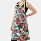 Lange stam Rozen en Monarch Vlinders Schort (Insitu)