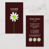 Lange stoomventiel - donkerbruin visitekaartje (Voorkant / Achterkant)