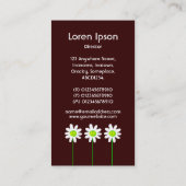 Lange stoomventiel - donkerbruin visitekaartje (Achterkant)