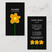 Lange stuurventilator V - zwart Visitekaartje (Voorkant / Achterkant)