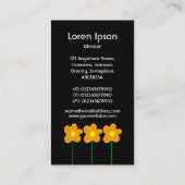 Lange stuurventilator V - zwart Visitekaartje (Achterkant)