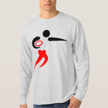 Lange T-Shirt hoes van Mannen met loopnaald van fo