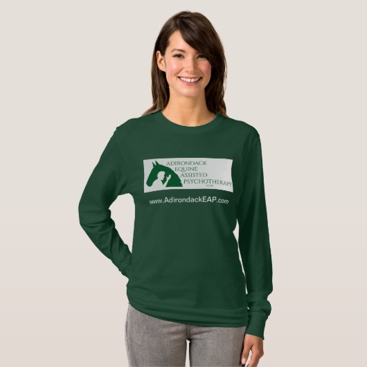 Lange T-shirt met Adk EAP-logo (Voorkant volledig)