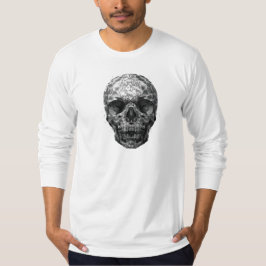 Lange T-shirt met schedelglazen effect