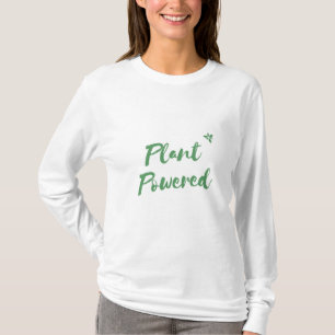 Lange T-shirts met plant-kracht voor vrouwen