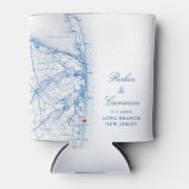 Lange tak New Jersey bruiloft gunst Drink Blikjeskoeler (Voorkant)