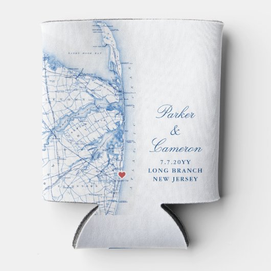 Lange tak New Jersey bruiloft gunst Drink Blikjeskoeler (Voorkant)