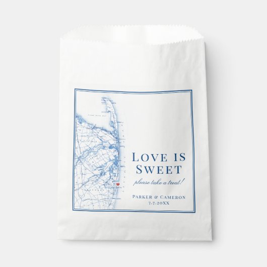 Lange tak New Jersey Elegante kaart bruiloft Bedankzakje (Voorkant)