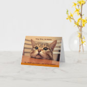 Lange tijd, geen miauw Kaart (Gele Bloem)