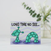 Lange tijd niet zichtbaar briefkaart (Staand voorkant)