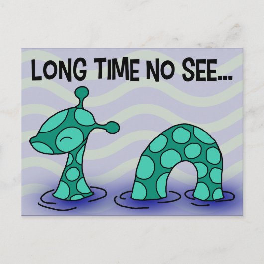 Lange tijd niet zichtbaar briefkaart (Voorkant)