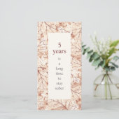 Lange tijd om 's avonds de Sober Sobriety te blijv Kaart (Staand voorkant)