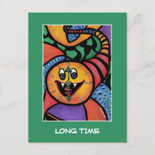 Lange tijd - tijd artikelen briefkaart