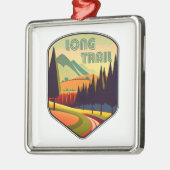 Lange Trail Vermont kleuren Metalen Ornament (Links)