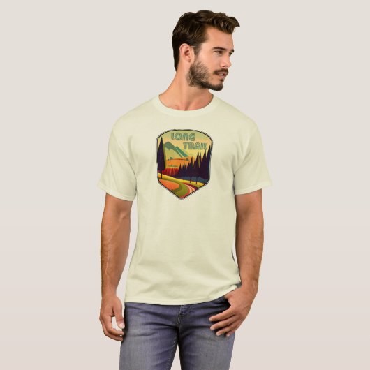 Lange Trail Vermont kleuren T-shirt (Voorkant volledig)