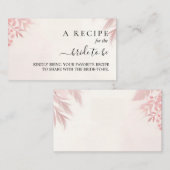 Lange Tulle Regal Glam Blush Roze Vrijgezellenfees Informatiekaartje (Voorkant / Achterkant)