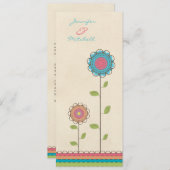 Lange Uitnodiging van de Bloemen van de Regenboog (Voorkant / Achterkant)