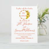 Lange uitnodiging voor het houden van bloemen voor (Staand voorkant)