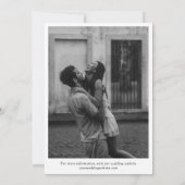 Lange verhaal korte Relatie tijdlijn infographic Save The Date (Achterkant)