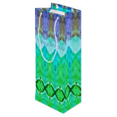 Lange verjaardagscadeauzak in Paarse en Blues Wijn Cadeautas (Achterkant Gekanteld)