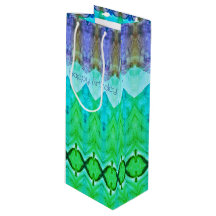 Lange verjaardagscadeauzak in Paarse en Blues