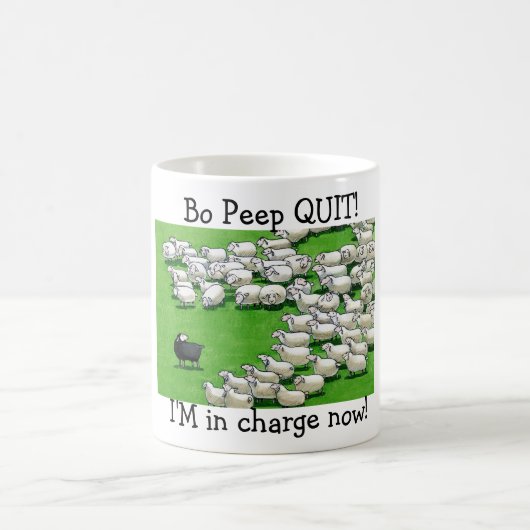 Lange verloren lamp: Bo Peep QUIT! Mok (Center)