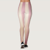 Lange Verticale Gouden Roos, Ivoor, Streep Legging (Achterkant)
