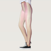Lange Verticale Gouden Roos, Ivoor, Streep Legging (Links)