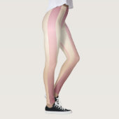 Lange Verticale Gouden Roos, Ivoor, Streep Legging (Rechts)