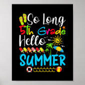 Lange vijfde klas Hallo zomerdag op school. Poster (Voorkant)