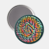 Lange, vreemde reis magneet (Voorkant / Achterkant)