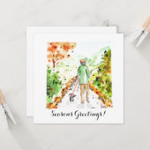 Lange Wandeling naar Huis Kaart (Voorkant / Achterkant in situ)