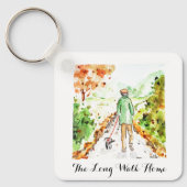 Lange Wandeling Thuis Sleutelhanger (Voorkant)