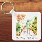 Lange Wandeling Thuis Sleutelhanger (Voorkant)