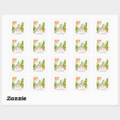Lange Wandeling Thuis Vierkante Sticker (Vel)