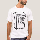 Lange wandelingen naar de koelkast Grappige T-shir T-shirt (Voorkant)