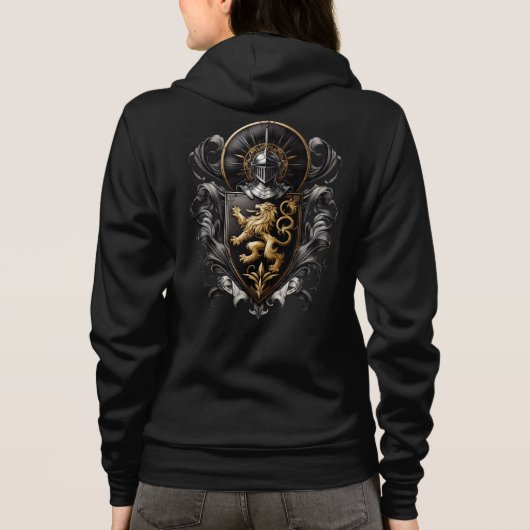 Lange wapenschild Vrouwen Hoodie (Achterkant)