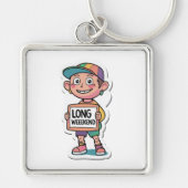 Lange weekend meme stijl sleutelhanger (Voorkant)
