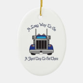 LANGE WEG OM TE GAAN KERAMISCH ORNAMENT (Voorkant)