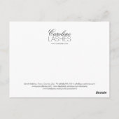 Lange Wimpers Glitter Beige Crème Dank Je Briefkaart (Achterkant)