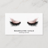 Lange wimpers Make-up Artist Beauty Salon Roos Gol Visitekaartje (Voorkant)