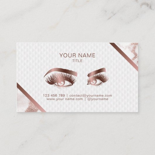 Lange wimpers & wenkbrauwen Make-up Artist Roos Go Klantenkaartje (Achterkant)