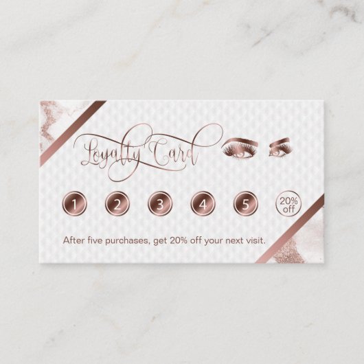 Lange wimpers & wenkbrauwen Make-up Artist Roos Go Klantenkaartje (Voorkant)